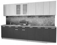 Готовая кухня Интерлиния Мила 30 (бетон-антрацит-травертин)