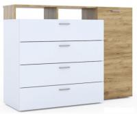 Комод Империал Невио-1 (дуб крафт золотой-белый)