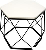Журнальный столик RasGar Арена РСГР.001.000-0402 (черный/белый)