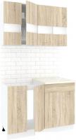 Готовая кухня Кортекс-мебель Корнелия Экстра 1.2м без столешницы (дуб сонома)