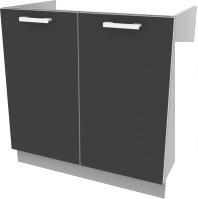 Шкаф напольный Интерлиния Компо НШ80м-2дв (антрацит)