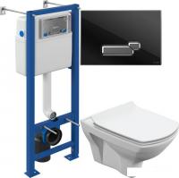 Унитаз Cersanit Carina S-MZ-CARINA-XL-COn-S-DL-w + IN-MZ-VECTOR + BU-ACT/Blg/Gl