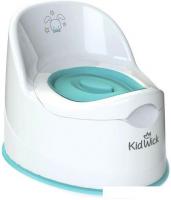 Детский горшок Kidwick Гигант KW060102 (белый/бирюзовый)