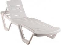 Шезлонг Элластик-Пласт Элластик 187x63.5x32 (белый)