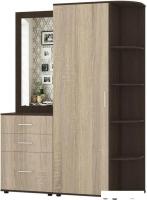 Стенка Интермебель Визит-3 (дуб венге/дуб сонома)
