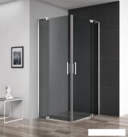 Душевой уголок Cezares SLIDER-AH-2-80/90-90/100-GRIGIO-Cr