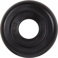 Диск MB Barbell Стандарт 31 мм (1x0.75 кг, черный)