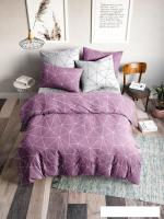 Постельное белье Ночь Нежна Грань 7352-1+7353-1 (2-спальный, 70x70, брусничный)