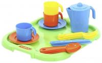 Набор игрушечной посуды Полесье Анюта с подносом на 3 персоны 3872