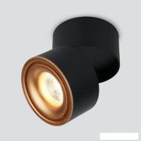 Спот Elektrostandard DLR031 15W 4200K 3100 (черный матовый/золото)
