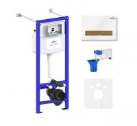 Инсталляция для унитаза Lavinia Boho Relfix 5 в 1 77020059 (белый/светлое дерево пластик)