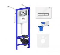 Инсталляция для унитаза Lavinia Boho Relfix 5 в 1 77020050 (белое стекло)