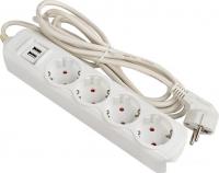 Удлинитель EKF PROxima Эксперт UBA16-2USB-4-02i (2 м, белый)