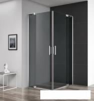 Душевой уголок Cezares SLIDER-AH-2-70/80-90/100-GRIGIO-NERO