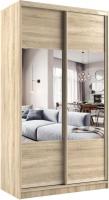 Шкаф-купе Евва 138 SSH.01 АЭП ШК.2 02 (дуб сонома/дуб шато)