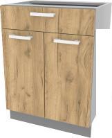 Шкаф напольный Интерлиния Компо НШ60рш1 (дуб золотой)