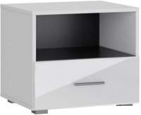 Тумба НК-Мебель Gloss (белый/белый глянец)