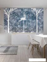 Комплект штор JoyArty Летящий олень 1.45x1.8 м (2 шт)