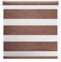 Шторы день-ночь АС МАРТ Вудэн 38x160 (кофейный)