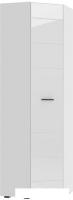 Шкаф распашной НК-Мебель Gloss 64х64 1-о дверный (белый/белый глянец)