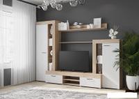 Стенка Горизонт Дельта (белый/дуб сонома)