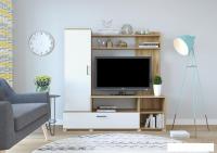 Стенка Горизонт Лима (крафт золотой/белый)