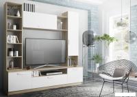 Стенка ДСВ Софи №4 СЦС 1900.1 (дуб сонома/белый глянец)