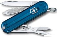 Мультитул Victorinox Classic SD Transparent (темно-синий)
