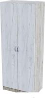 Шкаф распашной Стендмебель Бася ШК-556 (дуб крафт белый/дуб крафт серый)