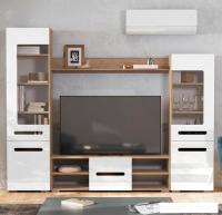 Стенка NN мебель МГС 6 исп 1 МДФ (дуб золотой/белый)