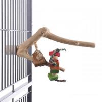 Жердочка Happy Bird Ветвь кофейная с игрушками (S)