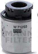 Масляный фильтр MANN-filter W712/93