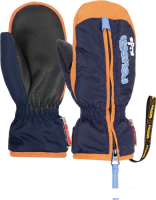 Варежки Reusch Ben Mitten 4685408-0425 (р. 5, dress blue/orange popsicle)
