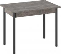 Кухонный стол Трия Родос Тип 1 с опорой d40 (черный муар/ателье темный)