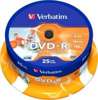 DVD-R диск Verbatim 4.7Gb 16x 43538 (25 шт.)