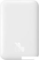 Внешний аккумулятор Baseus Magnetic Wireless PPCX020002 6000mAh (белый)