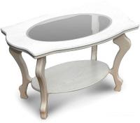 Журнальный столик Мебелик Берже 1С (белый ясень)