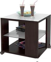 Журнальный столик Мебелик BeautyStyle 6 (венге/стекло белое)