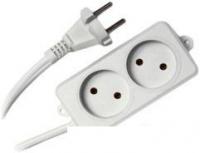 Сетевой фильтр Гарнизон 2 розетки, белый, 2 м (EL-NL2-W-2)