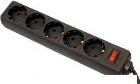 Сетевой фильтр Defender ES 5 розеток, черный, 3 м