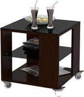 Журнальный столик Мебелик BeautyStyle 6 (венге/стекло черное)