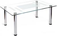 Журнальный столик Мебелик Робер 10М (хром)