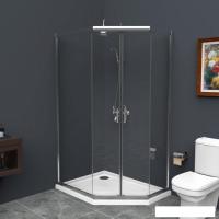 Душевой уголок BelBagno UNO-195-PH-2-100/80-C-Cr