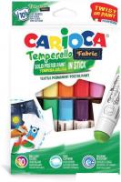 Гелевые мелки Carioca Temperello Fabric 42324 (10шт)