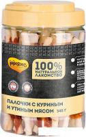 Лакомство для собак Мнямс Палочки с куриным и утиным мясом 340 г