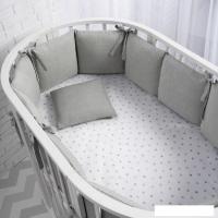 Бампер в кроватку Perina Soft Cotton СК1/4-05.13 (серо-оливковый)