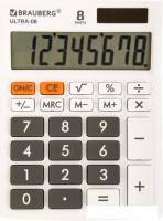 Бухгалтерский калькулятор BRAUBERG Ultra-08-WT 250512 (белый)