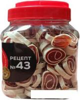 Лакомство для собак For Dogs Рецепт №43 Роллы с морским окунем 500 г