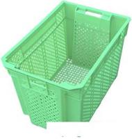 Ящик для хранения БИМАпласт перфорированный 600x400x415 мм (зеленый)