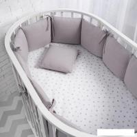 Бампер в кроватку Perina Soft Cotton СК1/4-05.6 (серо-лиловый)